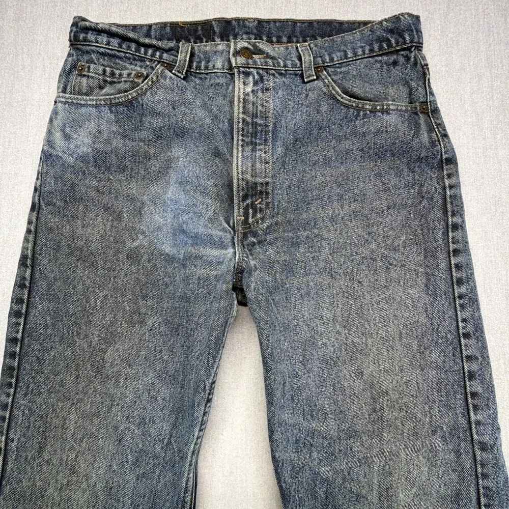 Vintage 80s Levi's 505 Jeans Mens 36x30 (Fits 34x29) USA Made 505 Blue 1985